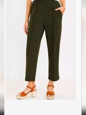 Loft Pleated Pull-On Dress Pants